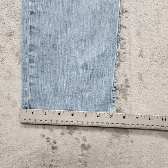 Lee Jeans Womens 16 Blue Mid Rise Straight Leg Regular Fit Stretch Denim Casual - Picture 12 of 13